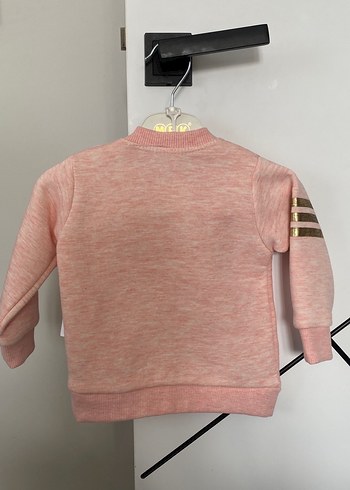 Kız Çocuk Pembe Örme Sweatshirt - Görsel 2