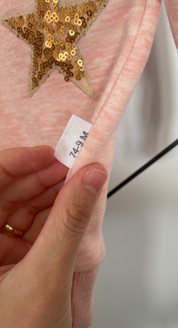 Kız Çocuk Pembe Örme Sweatshirt - Görsel 4