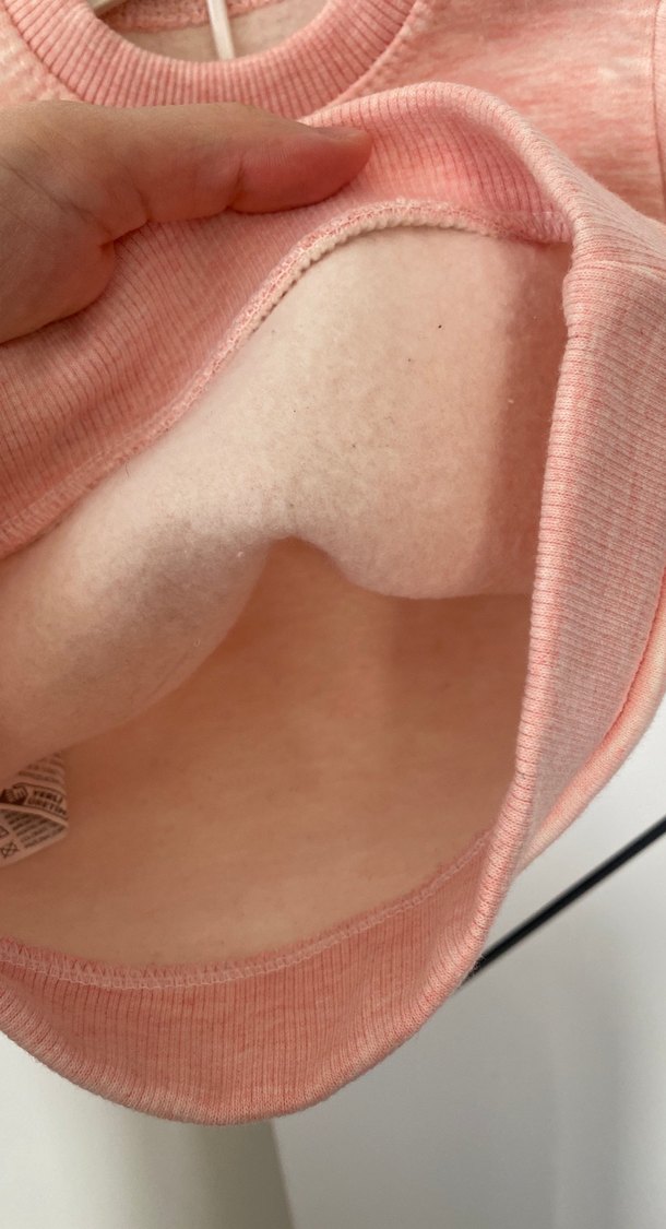 Kız Çocuk Pembe Örme Sweatshirt - Görsel 3