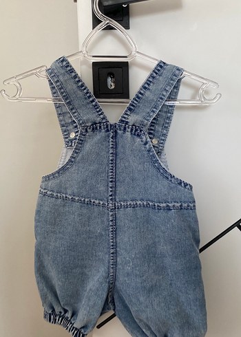 Mavi Denim Unisex Bebek Askılı Tulum - Görsel 3