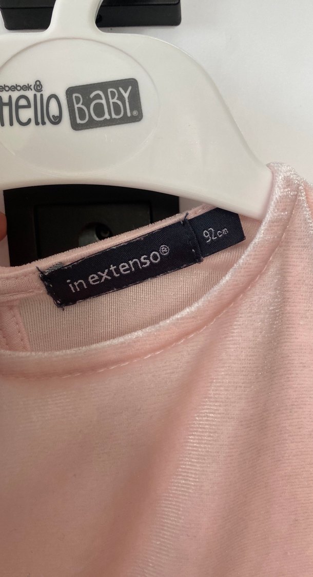 Pembe Uzun Kollu Piliseli Kız Elbisesi - Görsel 2