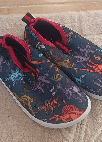 Renkli Dinozor Desenli Erkek Çocuk Terliği - Görsel 3