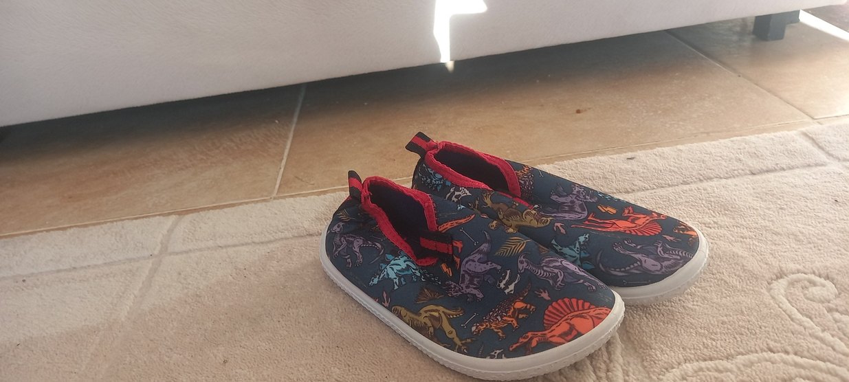 Renkli Dinozor Desenli Erkek Çocuk Terliği - Görsel 2