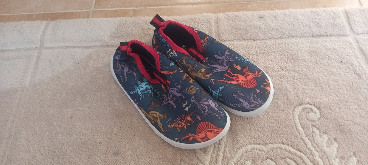 Renkli Dinozor Desenli Erkek Çocuk Terliği - Görsel 3