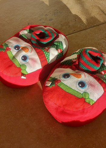 Renkli Nakışlı Kız Çocuk Ev Terliği - Görsel 2