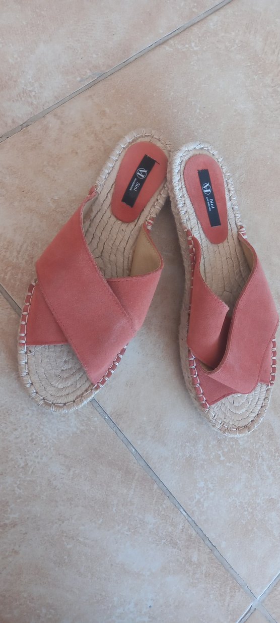 Pembe Süet Dolgu Topuklu Kadın Terlik - Görsel 5