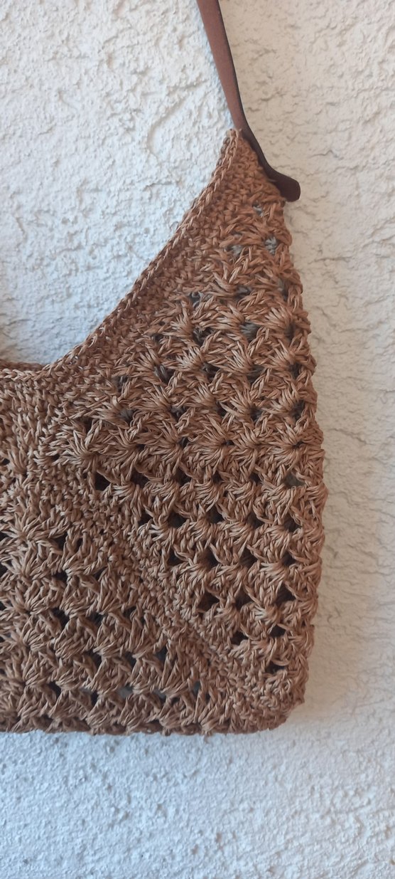 Dantel Detaylı Bohem Örgü Kadın Çanta - Görsel 2