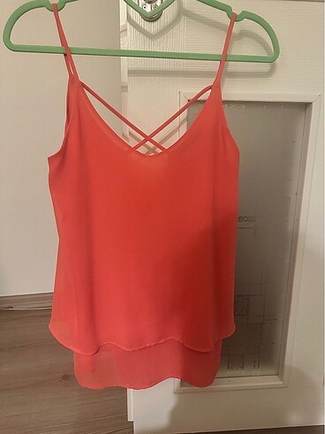 36 Beden Askılı şifon bluz