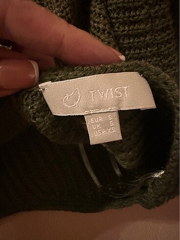 s Beden haki Renk Twist oversize kazak