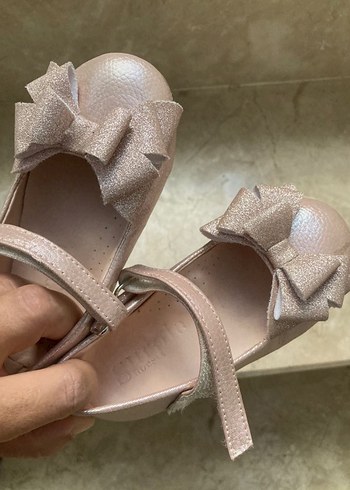 Pembe Kız Çocuk Babet Ayakkabı Fiyonklu - Görsel 4