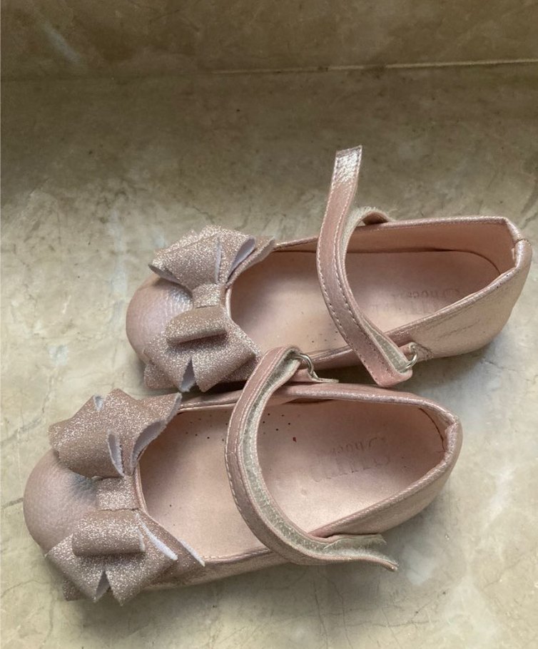 Pembe Kız Çocuk Babet Ayakkabı Fiyonklu - Görsel 3