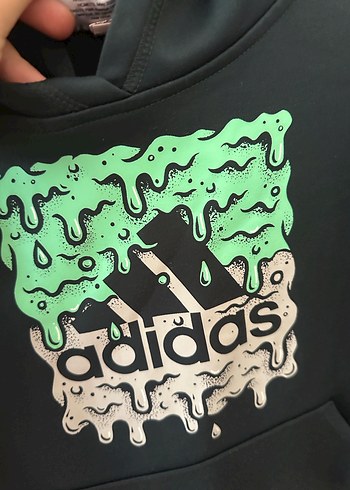 Erkek Çocuk Siyah Adidas Sweatshirt - Görsel 2