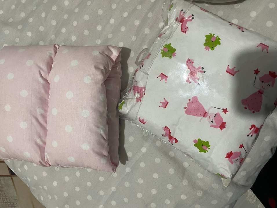 Pembe Baskılı Emzirme ve Hamile Yastığı - Görsel 3