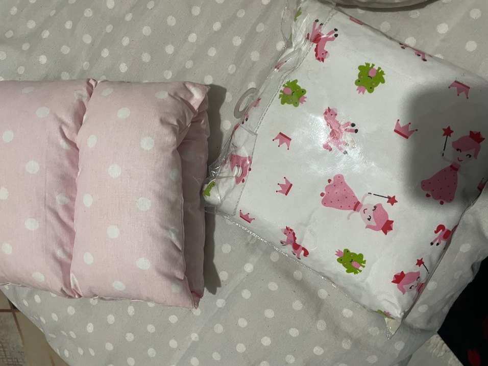 Pembe Baskılı Emzirme ve Hamile Yastığı - Görsel 2