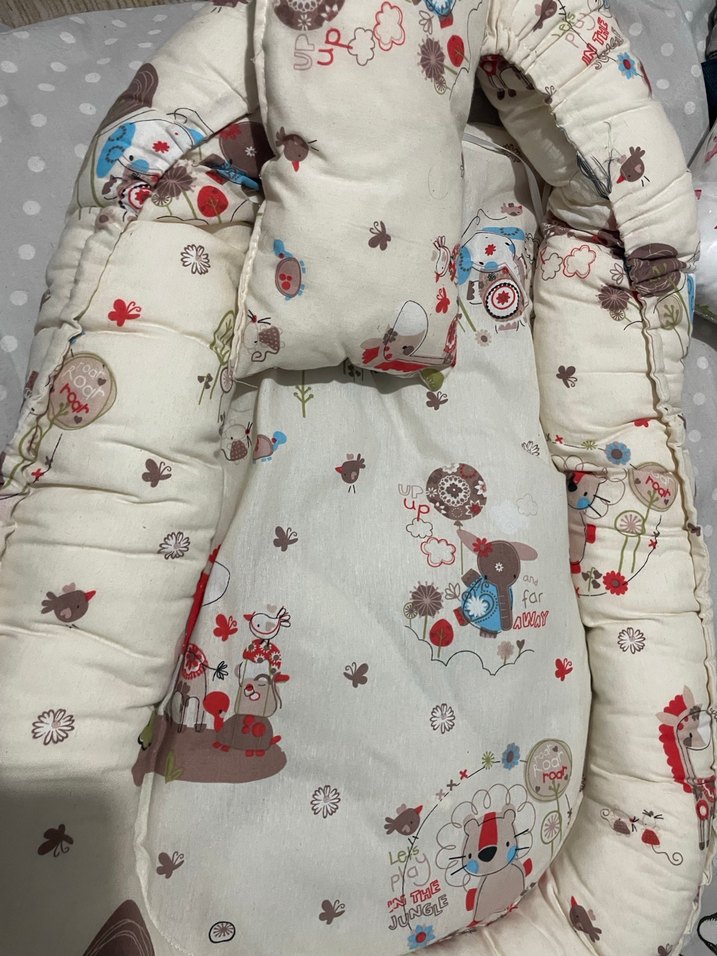 Desenli Çocuk Uyku Minderi ve Yastık Seti - Görsel 2