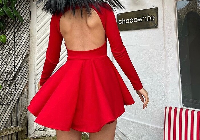 Diğer Kırmızı mini elbise