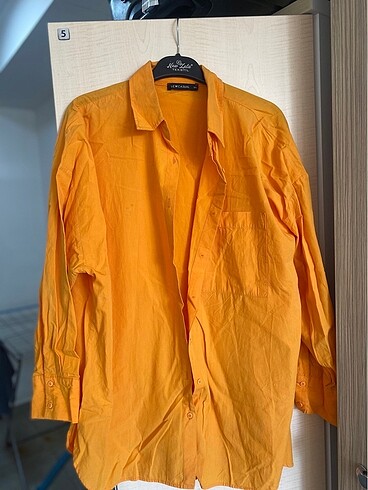 m Beden Turuncu oversize gömlek