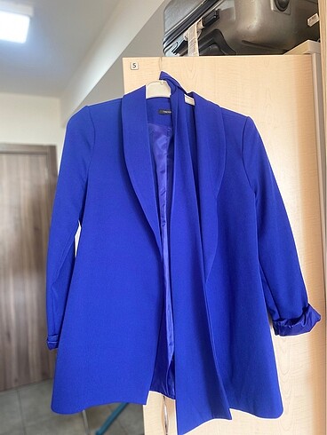 38 Beden lacivert Renk Bağlamalı blazer