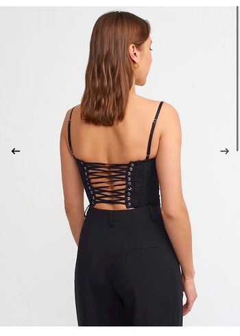 Dilvin siyah korse - Görsel 2