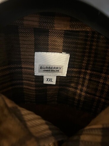 Burberry Burberry XXL yumuşak kadife çok az giyilmiş gömlek