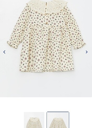 LC Waikiki Bebe yaka çiçekli elbise