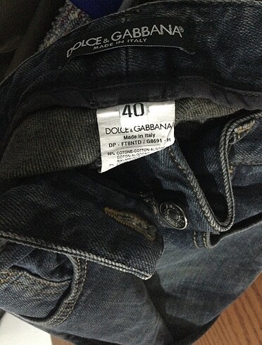 40 Beden lacivert Renk Dolce & Gabbana 40 Beden Kot Pantolon