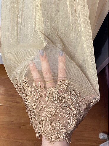 38 Beden camel Renk FENDİ BEJ ELBİSE