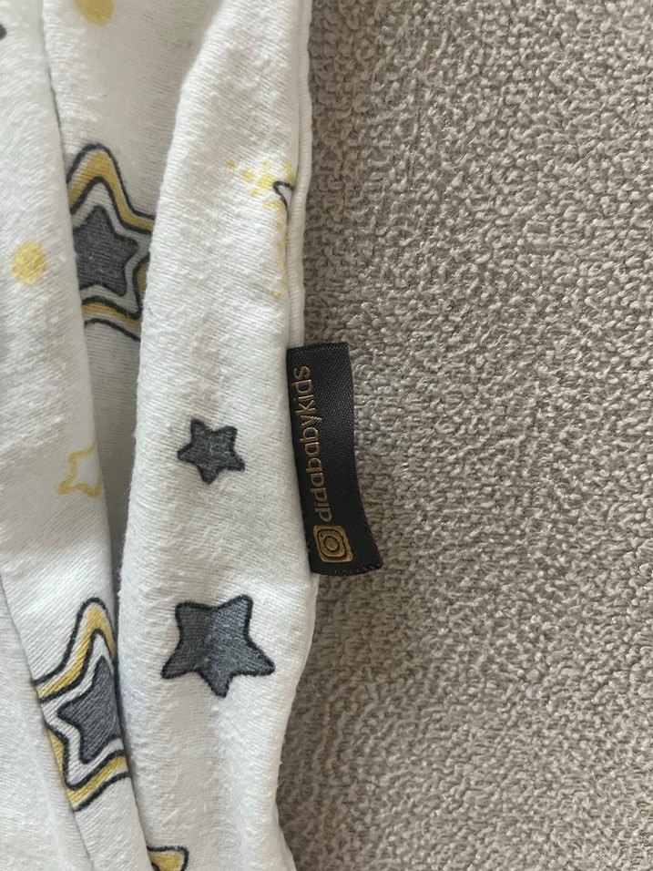 Didababy pazen 2 kat Erkek Bebek Fermuarlı Beyaz Uyku Tulumu - Görsel 5