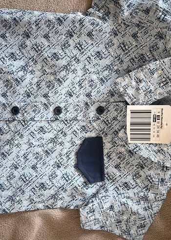 Hello baby Erkek Çocuk Kısa Kollu Desenli Gömlek şort takım - Görsel 2