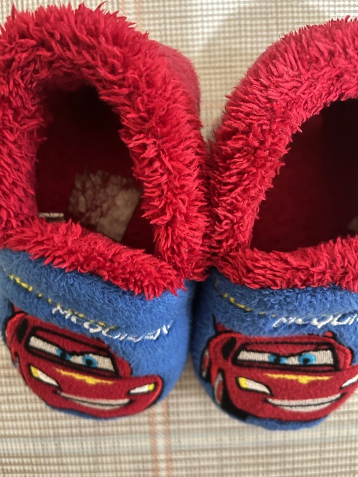 Lisanslı Renkli Erkek Çocuk Ev Terliği Velcro - Görsel 4