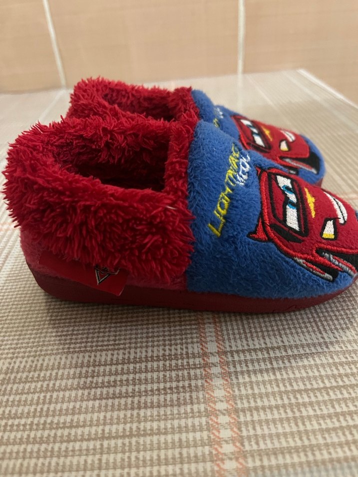 Lisanslı Renkli Erkek Çocuk Ev Terliği Velcro - Görsel 3