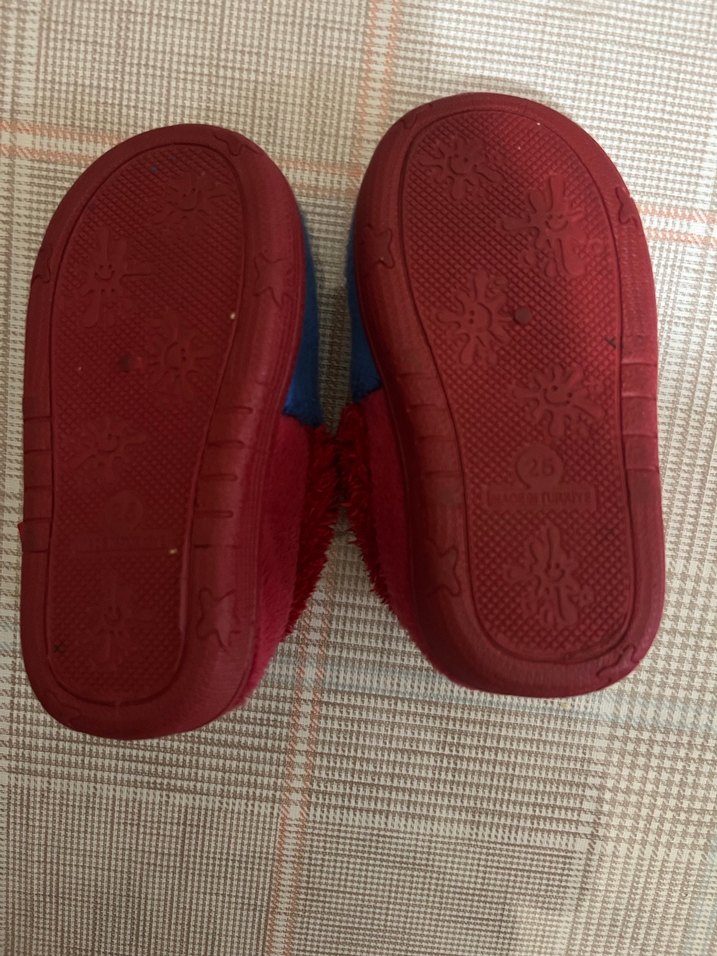 Lisanslı Renkli Erkek Çocuk Ev Terliği Velcro - Görsel 5