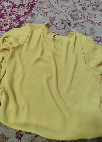 40 Beden sarı Renk Sarı Salaş Hamile Bluzu