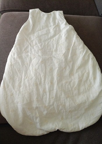 Beyaz Keten Bebek Uyku Tulumu - Görsel 4