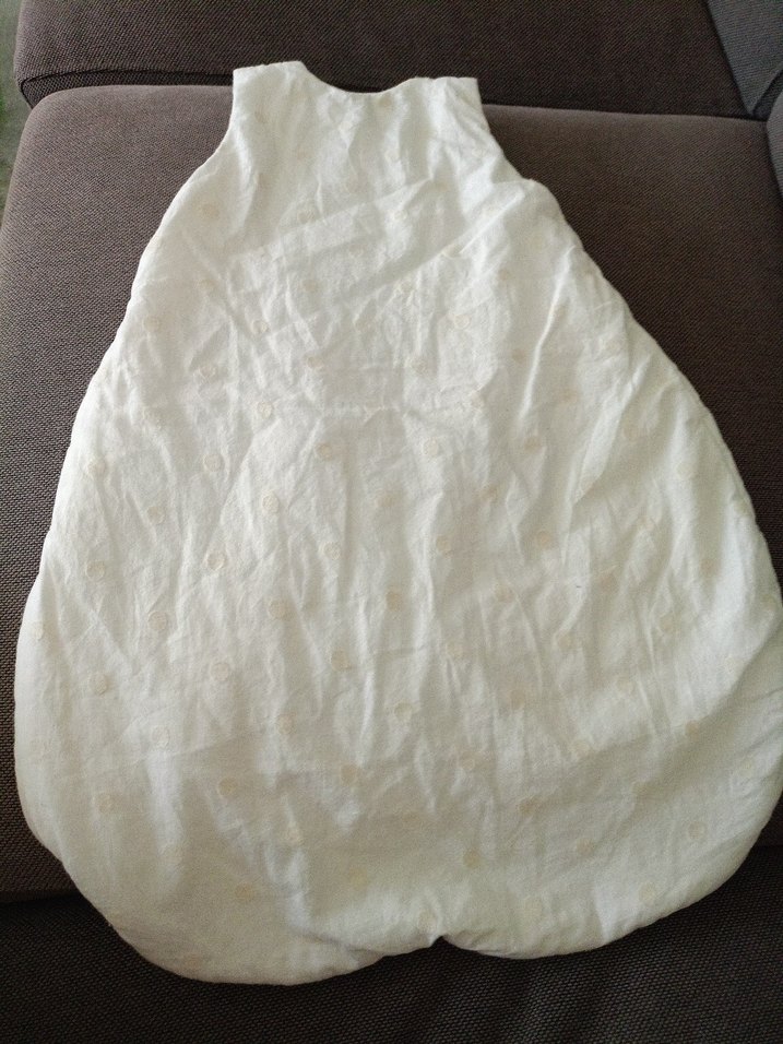 Beyaz Keten Bebek Uyku Tulumu - Görsel 4