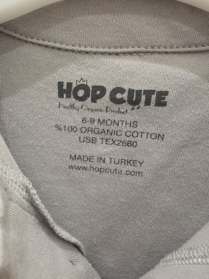 Gri Uzun Kollu Yakalı Bebek Body - Görsel 3