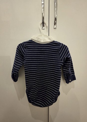 H&M Düğmeli Yakalı Uzun Kollu Bebek Body - Görsel 2