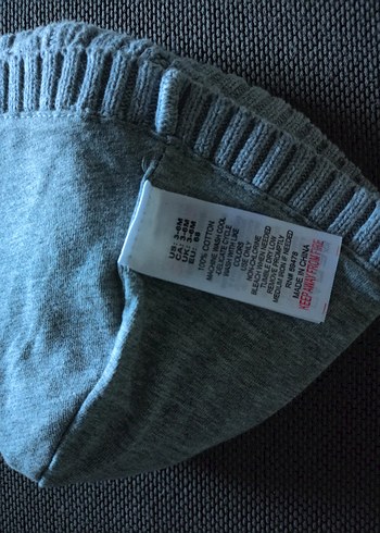 Gri Örgü bebek Bere - Görsel 2