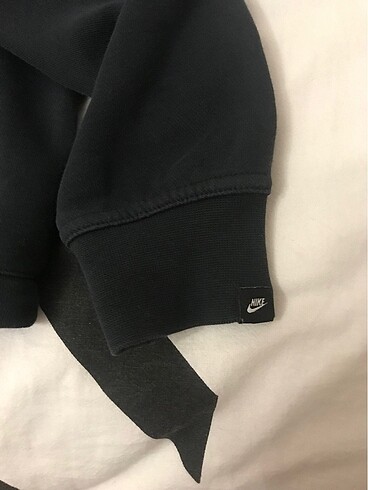 xs Beden siyah Renk Nike uzun kollu crop