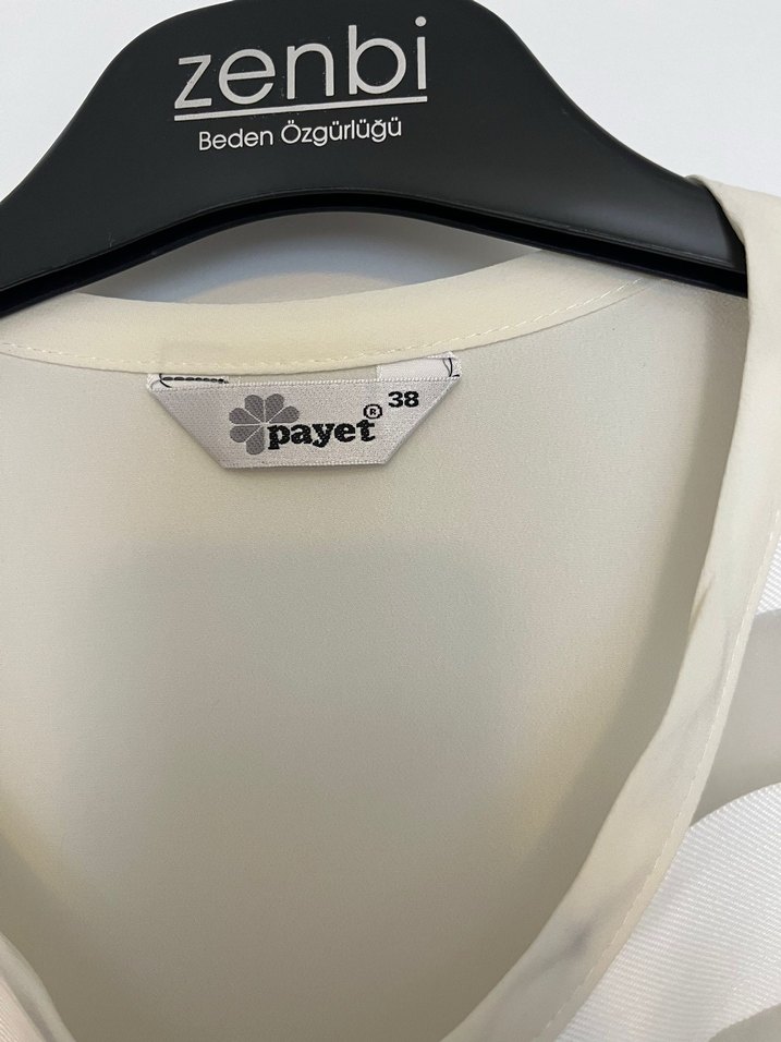 Çok Renkli Desenli Kemerli Uzun Kalem Elbise - Görsel 3