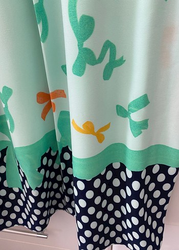 Kadın Çok Renkli Uzun Askısız Elbise - Görsel 3