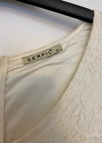 Kadın Beyaz Dantelli Kolsuz Uzun Keten Elbise - Görsel 3