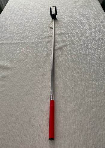 Kablolu Kırmızı Selfie Çubuğu - Görsel 7
