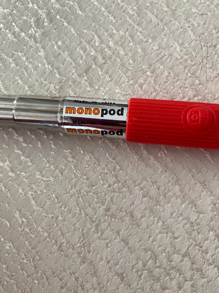 Kablolu Kırmızı Selfie Çubuğu - Görsel 5