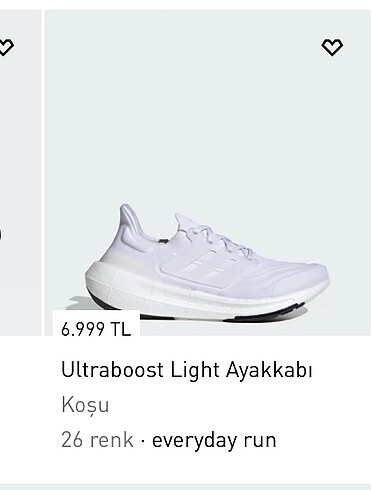 Adidas Adidas Ultra Boost Light 39.5 Numara