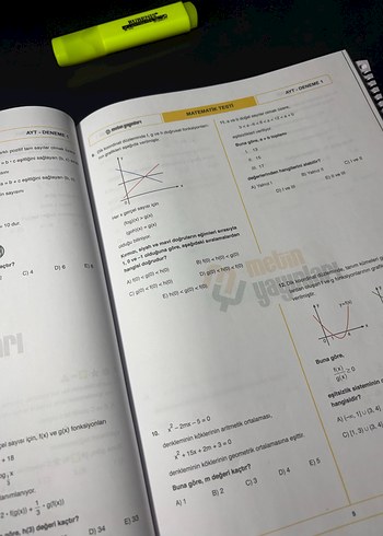  AYT Matematik 5 Deneme Sınavı METİN YAYINLARI AYT 5 MATEMATİK