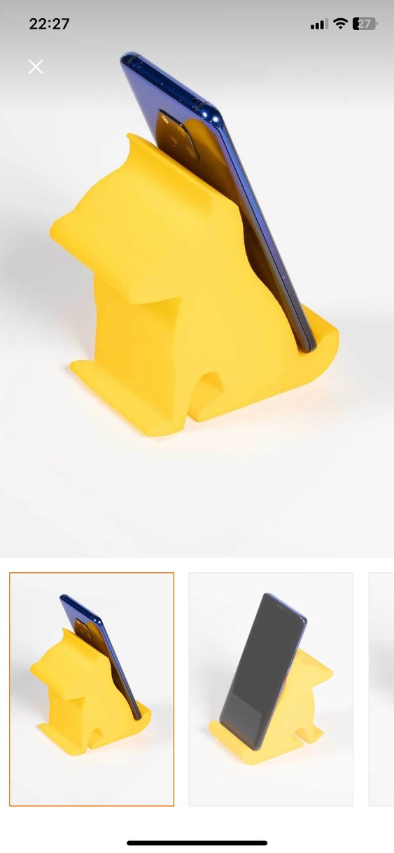 Sarı Telefon Tutucu - Görsel 2