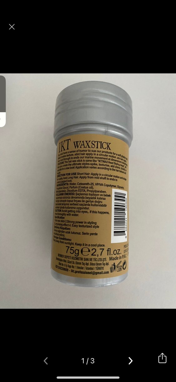 IKT Waxstick Saç Şekillendirici 75g - Görsel 2