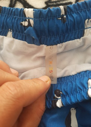 Erkek Çocuk Mavi Baskılı Şort - Görsel 3