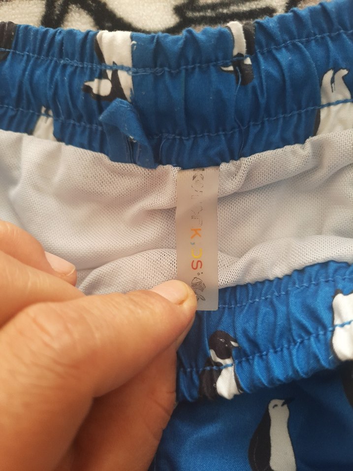 Erkek Çocuk Mavi Baskılı Şort - Görsel 3